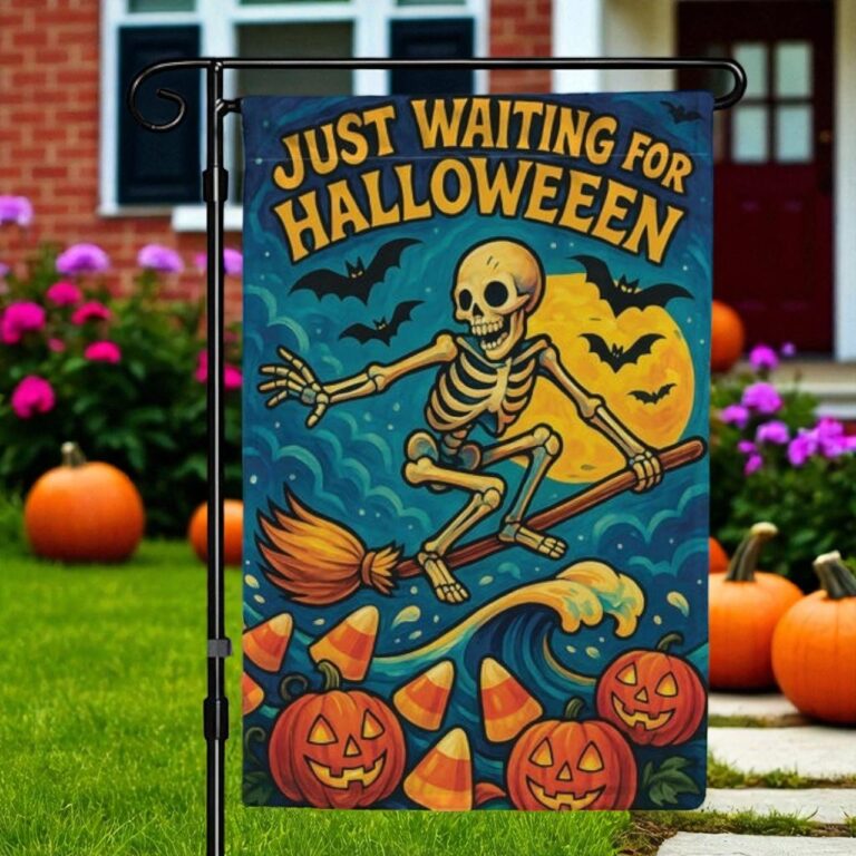 Halloween Garden Flag, Spooky Outdoor Decoration