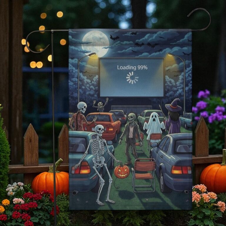 Halloween Garden Flag, Spooky Outdoor Yard Decor