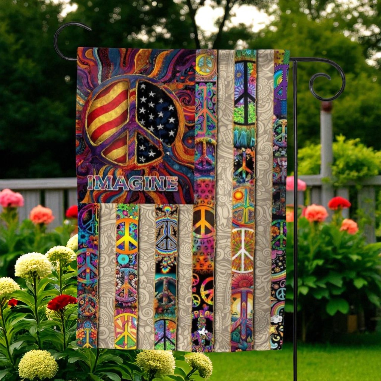 Hippie Flag, Peace Garden Flag