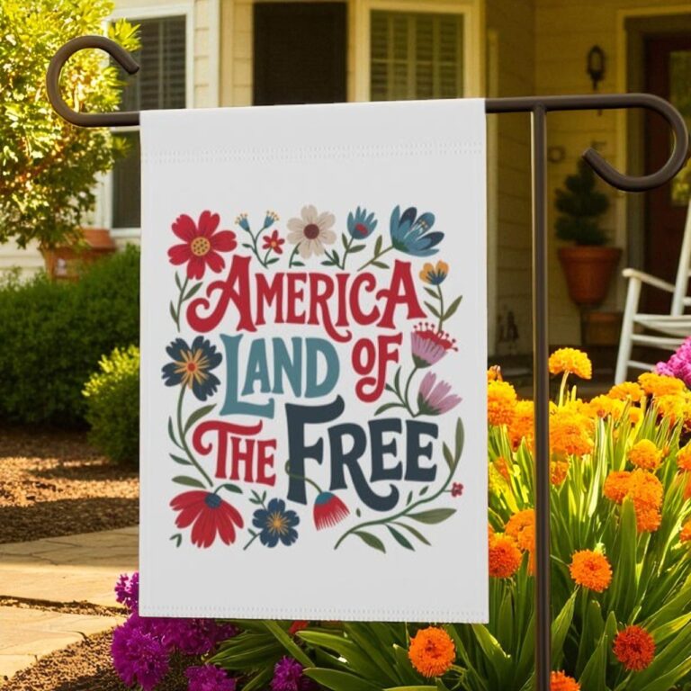 Patriotic USA Flag Decor, America House Flag