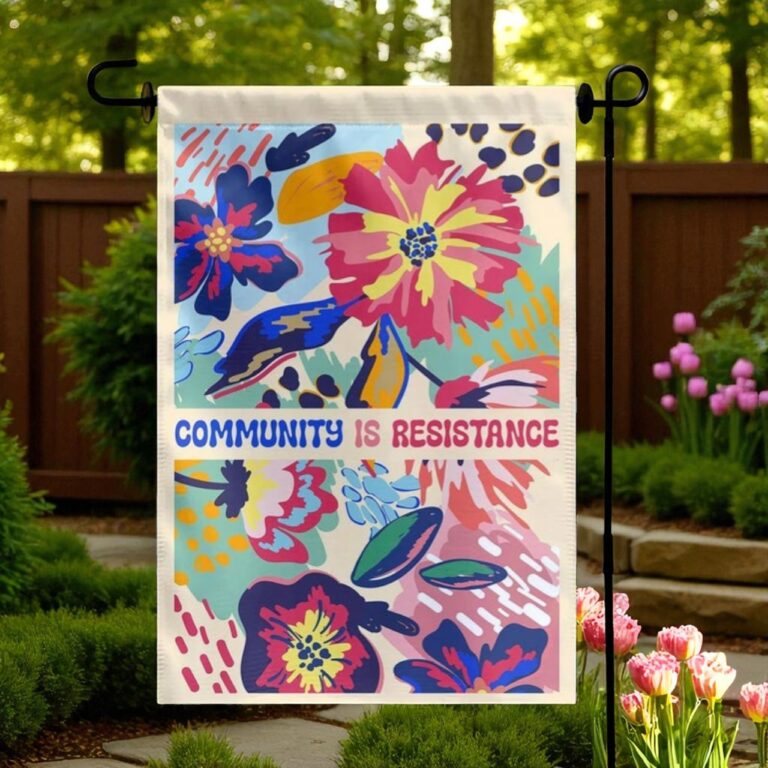 Inclusion Flag, Community Resistance Garden Banner