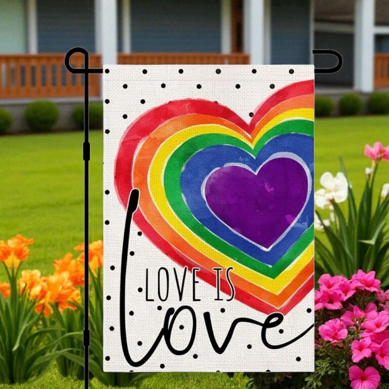 Love Is Love Pride Garden Flag | LGBTQ Outdoor Decor