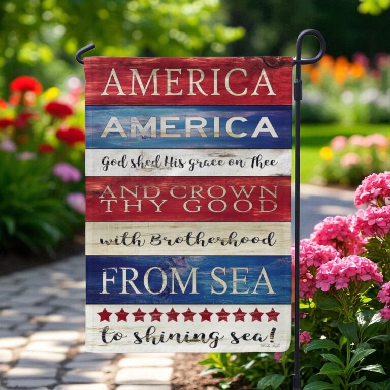 Patriotic Garden Flag, July 4th Outdoor Decor
