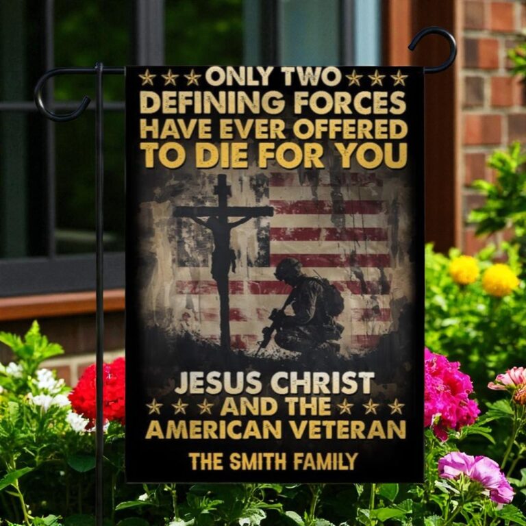 Personalized Garden Flag, Patriotic Fourth of July Flag