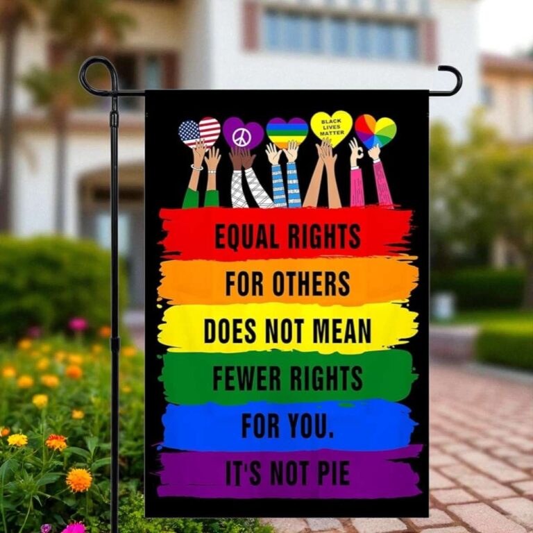 Rainbow Garden Flag Equal Rights LGBT Outdoor Decor