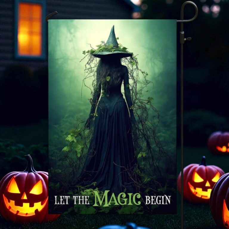 Witch Garden Flag, Bewitching Halloween Gift
